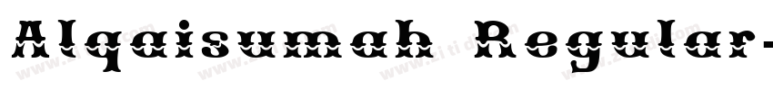 Alqaisumah Regular字体转换